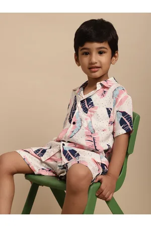 Superminis Boys Printed Shirt with Shorts