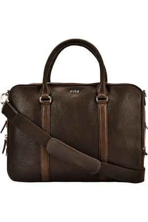 Eske Charlie Leather Animal Print Upto 16inch Laptop Messenger Bag