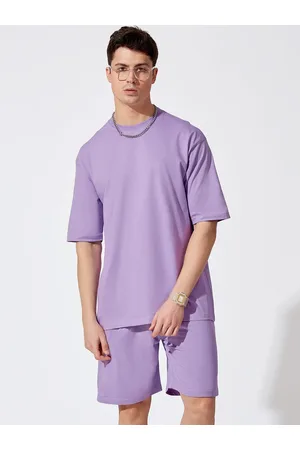 Maniac Men Pure Cotton Slim Fit T-shirt & Shorts Co-Ords