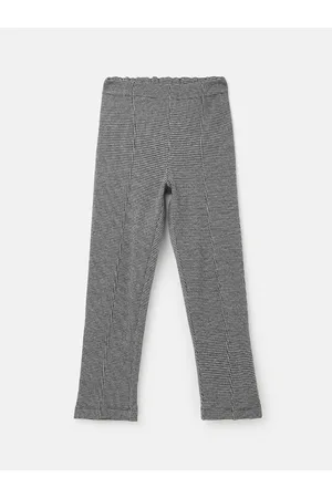 Benetton Girls Abstract Printed Mid-Rise Trousers