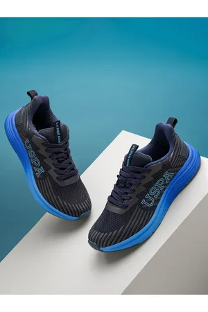 U.S. Polo Assn. Men Navy Blue Textile Walking Shoes