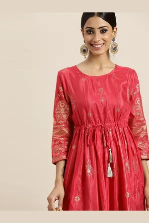 Sangria Pink Ethnic Motifs Ethnic Motifs Dress