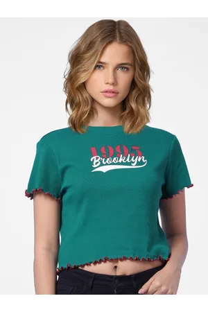 ONLY Women Green T-shirt