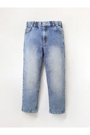 Cherry Crumble Kids Regular Fit Mid-Rise Clean Look Heavy Fade Jeans