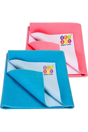 BeyBee Kids Pink & Blue 2-Pieces Cotton Mattress Protector