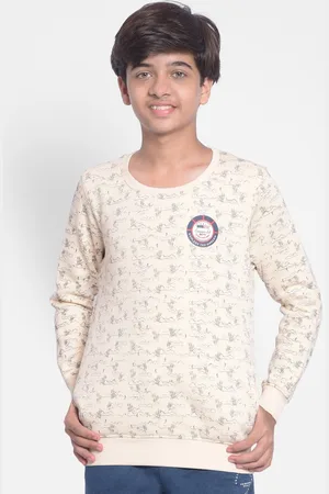 Crimsoune Club Boys Graphic Printed Cotton Sweatshirt