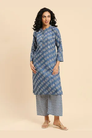 GUFRINA Ethnic Motif Printed Regular Kurta With Palazzos