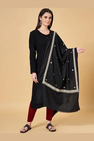 Pantaloons Embroidered Acrylic Shawl
