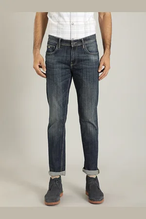Indian Terrain Men Brooklyn Clean Look Mid-Rise Slim Fit Light Fade Stretchable Jeans