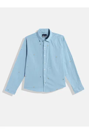 M&H Boys Printed Pure Cotton Casual Shirt