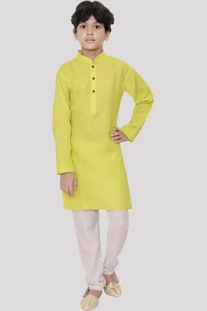 SHIWAM ETHNIX Boys Mandarin Collar Straight Kurta