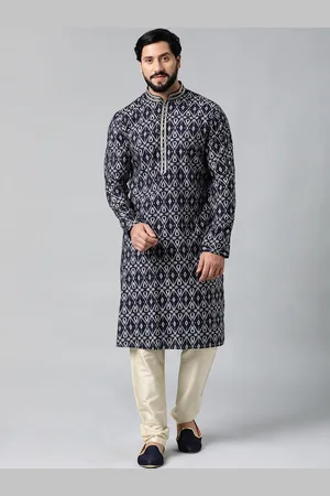 TheEthnic.Co Ethnic Motifs Printed Mandarin Collar Regular Kurta With Trousers