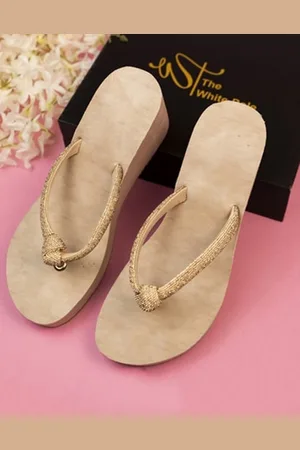 THE WHITE POLE Embellished Platform Heels