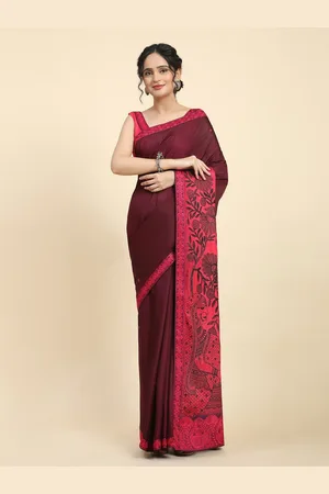 Rachna Ethnic Motifs Embroidered Silk Cotton Tussar Saree