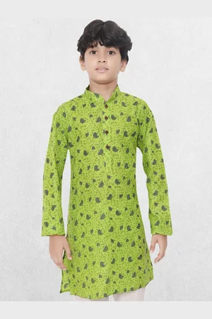 SHIWAM ETHNIX Boys Ethnic Motifs Printed Cotton Kurta