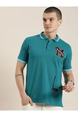 Moda Rapido Typography Polo Collar Pure Cotton T-shirt