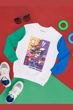 Pantaloons Boys Graphic Printed Cotton Sweatshirt