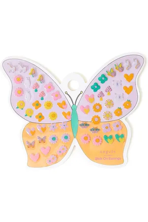 Accessorize Girls Butterfly Stick On Earrings
