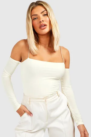 Boohoo Cold-Shoulder Top