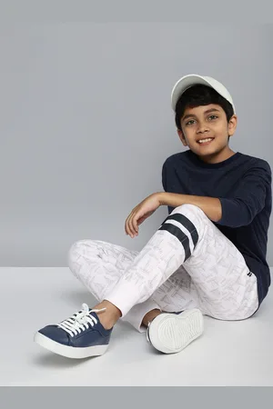 Nautica Boys Conversational Printed Pure Cotton Joggers
