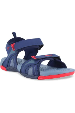 Sparx Men Navy Blue & Red Solid Floater Sports Sandals