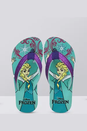 Kidsville Girls Frozen Screen Printed Thong Flip-Flops