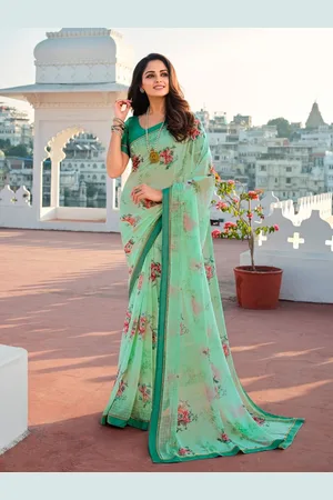 VAIRAGEE Floral Sequinned Saree