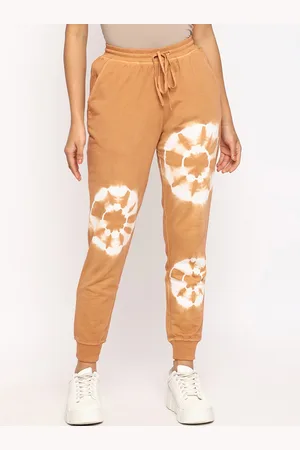 Fabindia Women Dyed Regular Fit Cotton Joggers