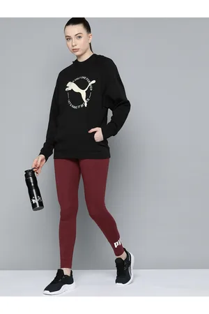 PUMA Women Brand Logo Printed Hooded Sweatshirt