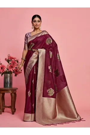 Mimosa Ethnic Motifs Woven Design Zari Kanjeevaram Saree