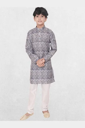 SHIWAM ETHNIX Boys Ethnic Motifs Printed Cotton Kurta