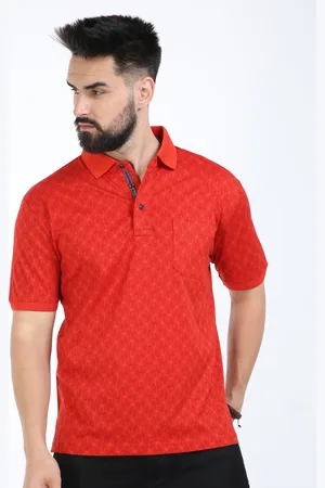 Classic Polo Geometric Printed Polo Collar Cotton T-Shirt