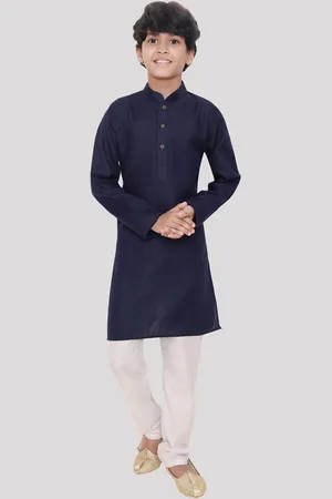SHIWAM ETHNIX Boys Mandarin Collar Straight Kurta