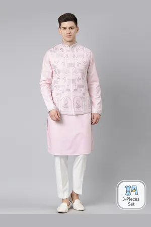 TheEthnic.Co Kurta with Pyjamas With Nehru jacket