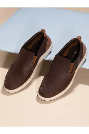 Red Chief Men Memory Foam Leather Penny Loafers