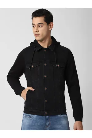 Buy Men Black Solid Casual Jacket Online - 656319 | Peter England