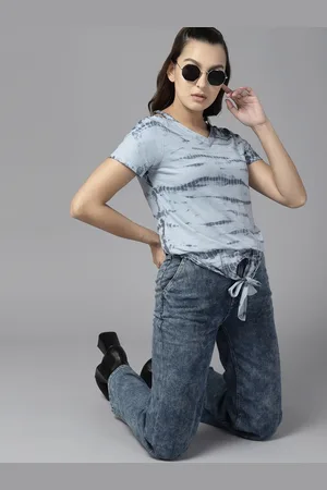 Roadster The Lifestyle Co. Tie & Dye Cut Out Detail Knot T-shirt