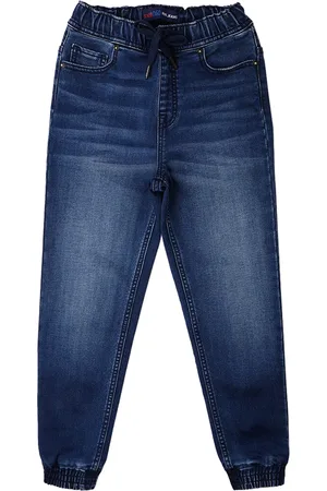 Pepe Jeans Boys Clean Look Mid-Rise Heavy Fade Stretchable Joggers