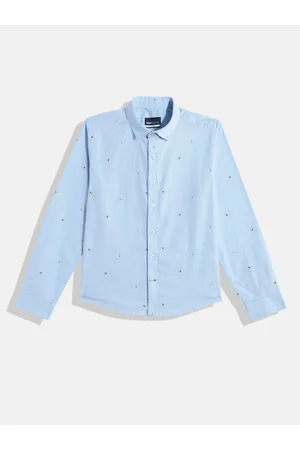 M&H Boys Printed Pure Cotton Casual Shirt