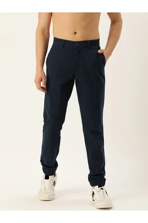 HARVARD Men Classic Solid Mid-Rise Slim Fit Joggers