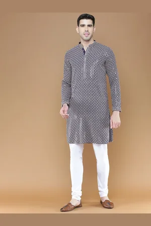 Sanwara Floral Embroidered Sequinned Straight Kurta With Pyjamas