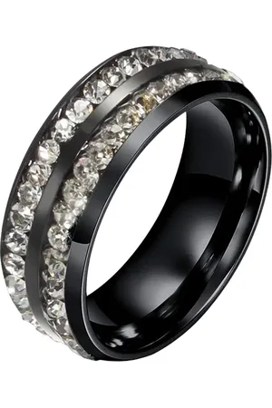 Meenaz Men Silver-Plated AD-studded Band Ring