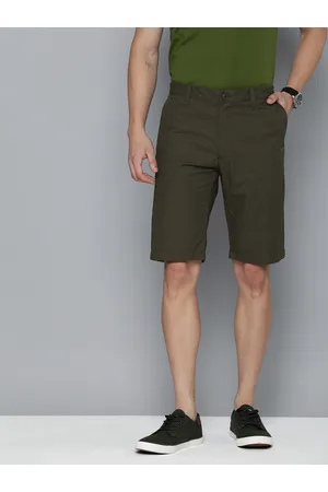 Indian Terrain Men Solid Pure Cotton Slim Fit Chino Shorts
