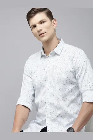 V Dot Men Slim Fit Checked Casual Shirt