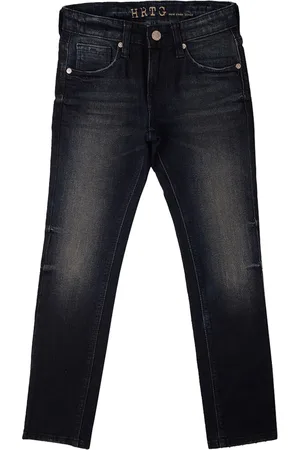 Pepe Jeans Boys Clean Look Mid-Rise Slim Fit Heavy Fade Stretchable Jeans