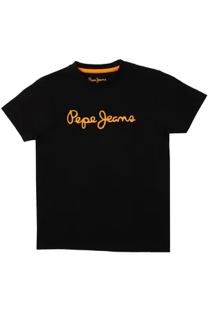 Pepe Jeans Boys Dan Core Typography Printed T-Shirt