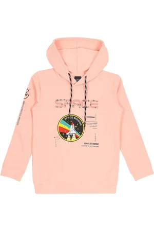 CAVIO Boys Graphic Printed Hooded Cotton Sweatshirt