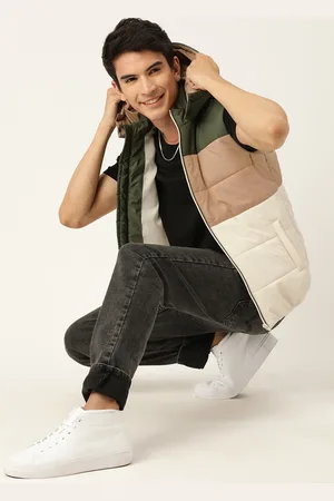 Mast & Harbour Men Colourblocked Hooded Padded Jacket