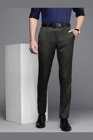 Raymond Weil Men Textured Slim Fit Formal Trousers