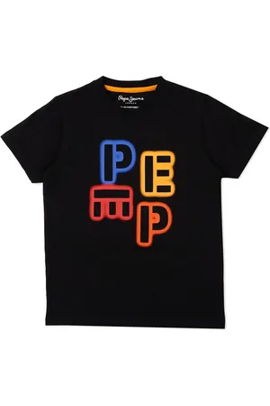 Pepe Jeans Boys Typography Printed Pure Cotton Oversized T-shirt
